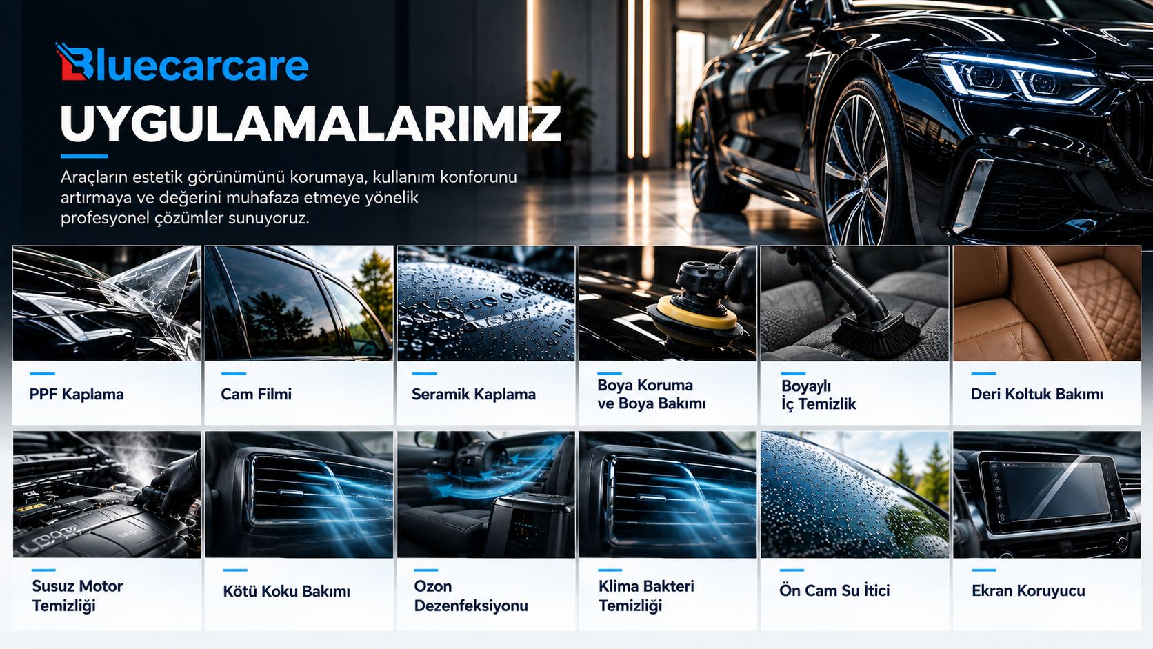 Uygulamalarımız BlueCarCare